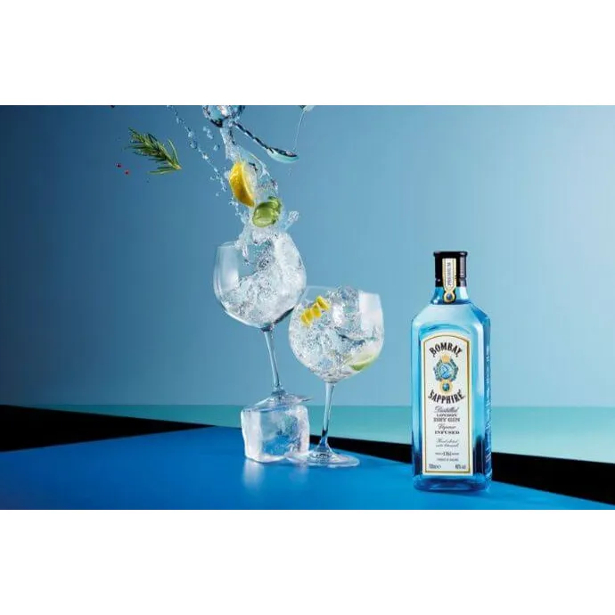 Bombay Sapphire London Dry Gin 0,7L z kielichem - obrazek 2