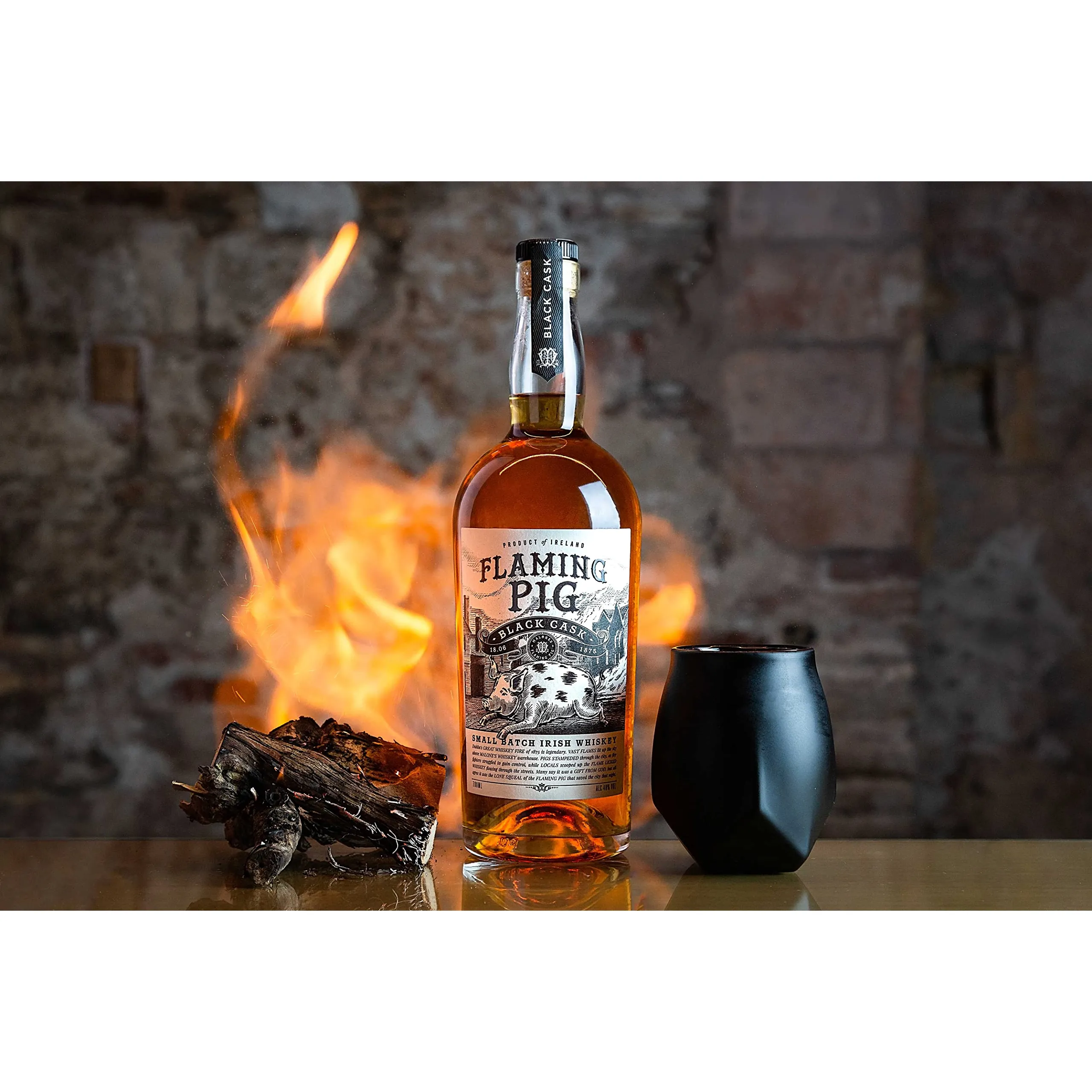 Flaming Pig Black Cask 0,7L - obrazek 2