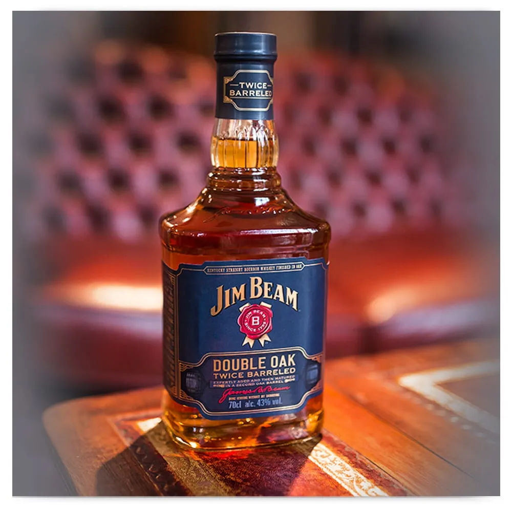 Jim Beam Double Oak 0,7L - obrazek 3