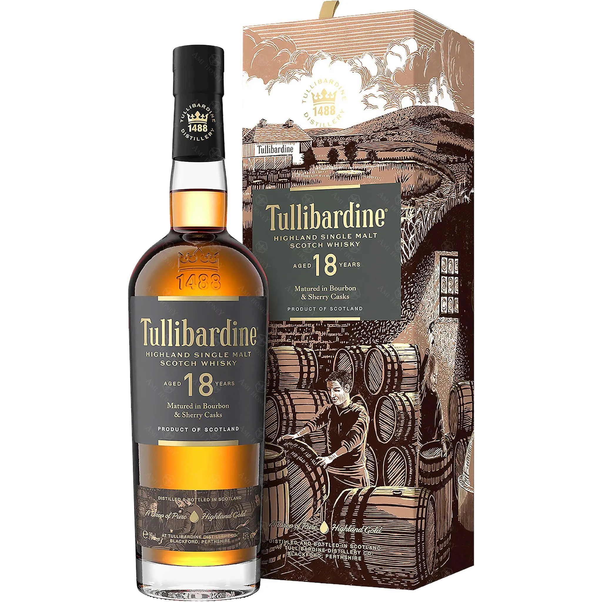 Tullibardine 18YO Highland 43% 0,7L